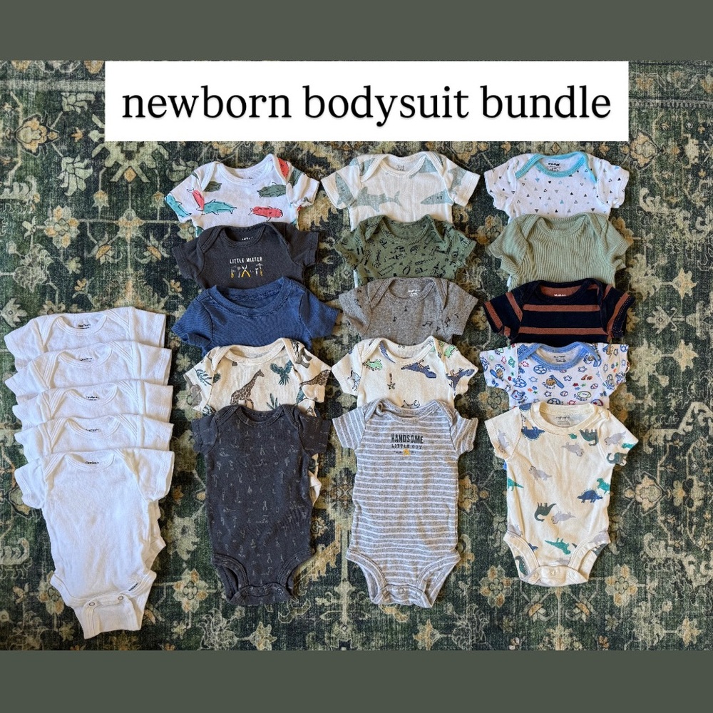 Newborn Bodysuit Bundle | 20 Piece | Short Sleeve